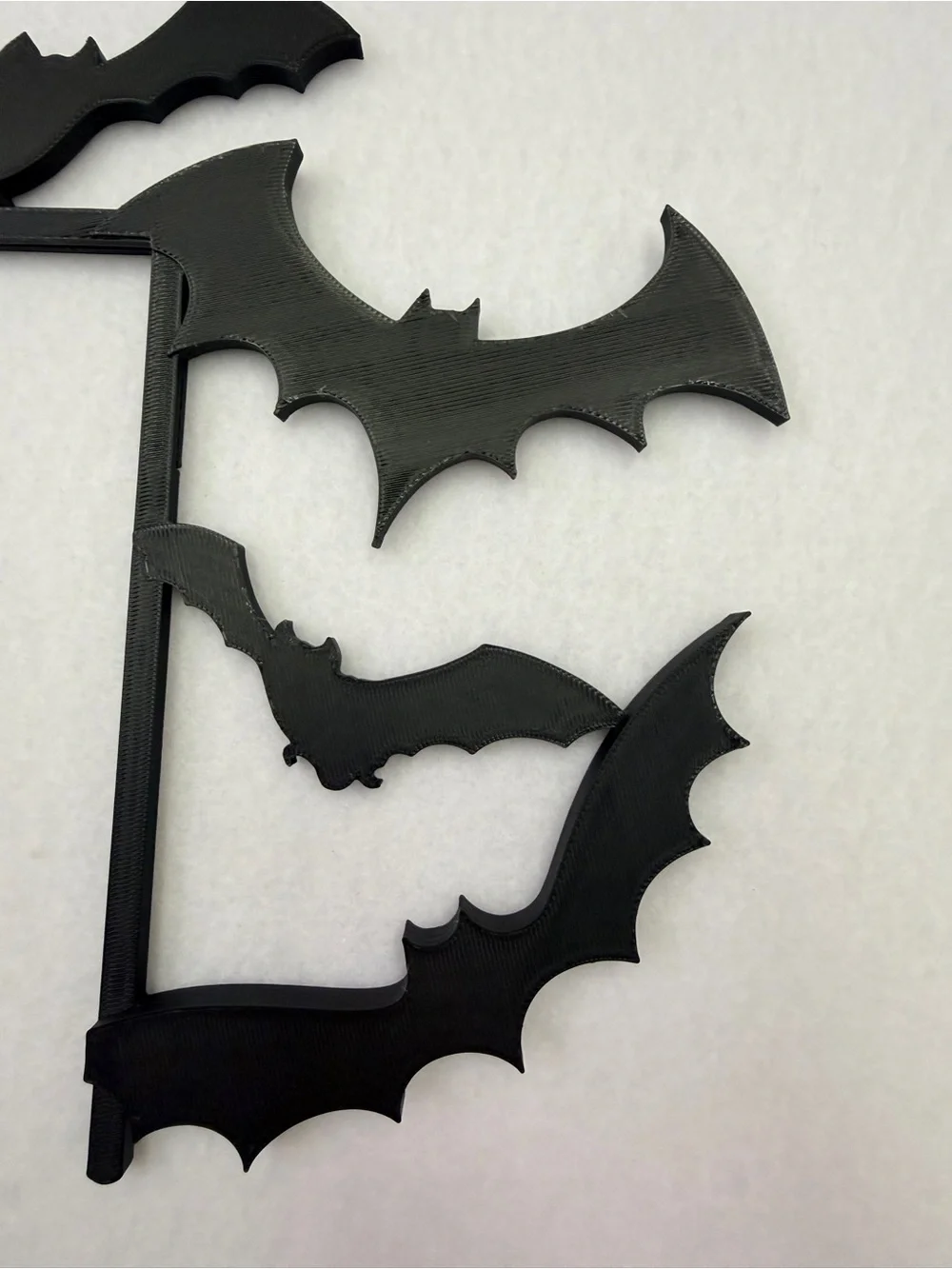 Black Bat Corner Wall Decor - Home Accent